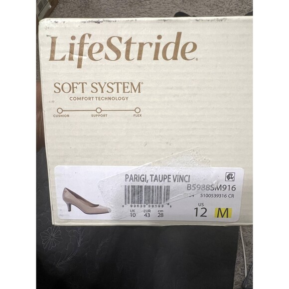 LIFESTRIDE Parigi Dress Pumps Taupe Beige Classic Old Money Norm SZ 12:NWT/Box - Picture 16 of 16
